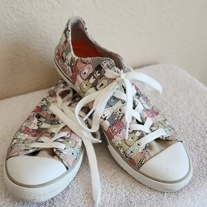 BOBS from Skechers Women's Multicolor Character Print Canvas Sneakers